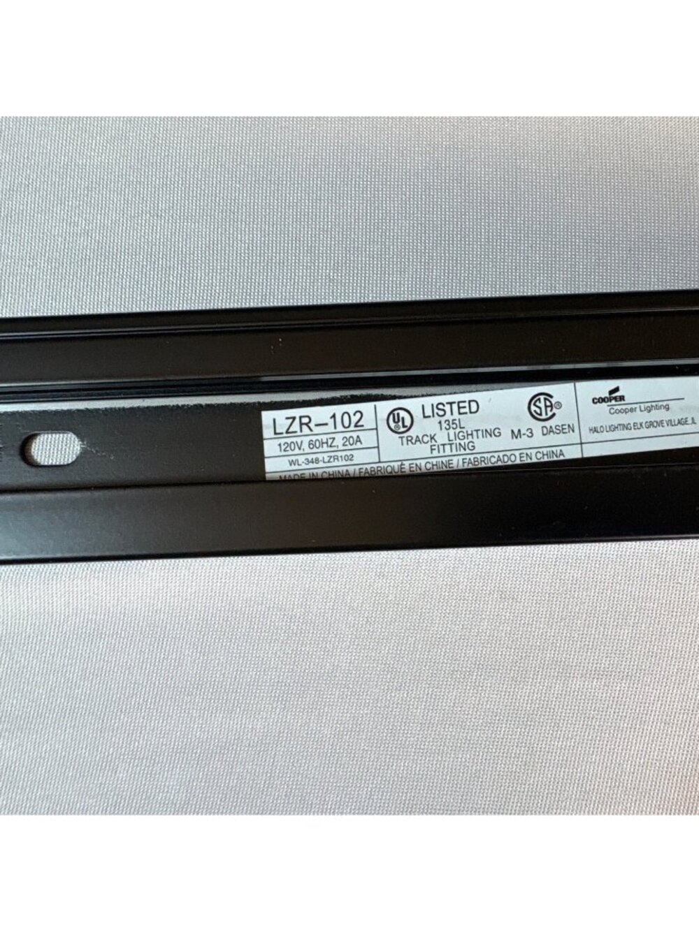 HALO Lazer Track Lighting Rail LZR102MB For 120V AC Max 20 Amps 2 Ft Black Track - Picture 9 of 13